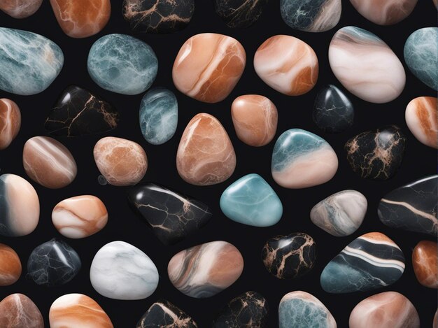 Colorful stone background sea stone background pebbles background rock wall background colorful rock