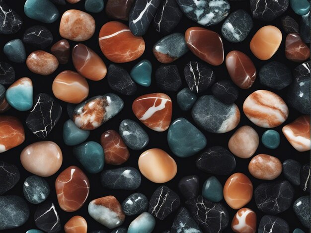 Colorful stone background sea stone background pebbles background rock wall background colorful rock