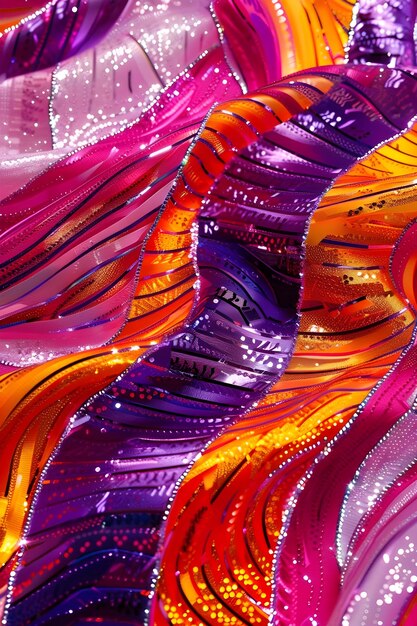 a colorful streamer made by the company of the colorful paper