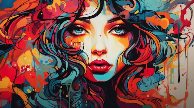 Colorful Street Art and Graffiti