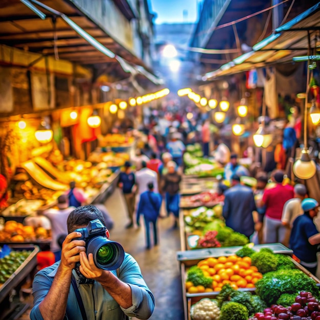 Colorful Street Market Photography