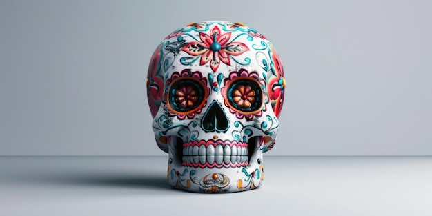 Colorful Sugar Skull