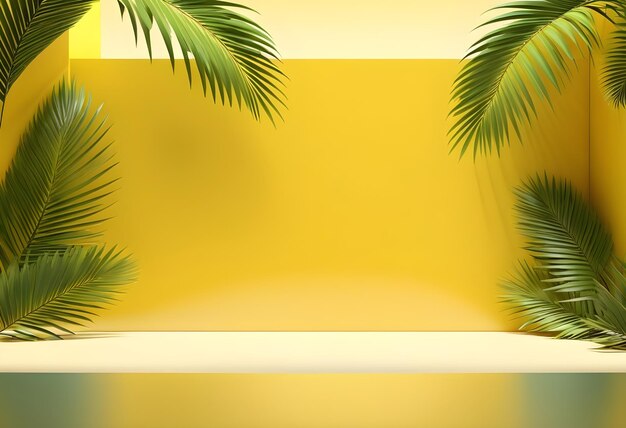 Colorful summer background with copy space