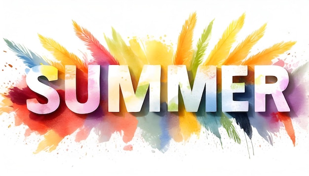 Colorful summer banner