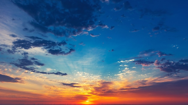 Colorful sunrise sky background