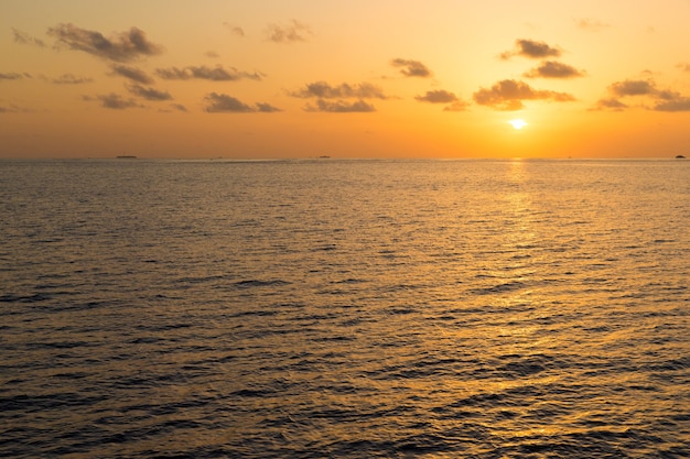 Colorful Sunset In The Beach