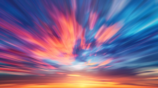 a colorful sunset with clouds and the sun setting over the horizon