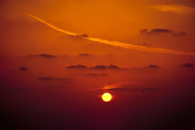 Colorful Sunset with clouds