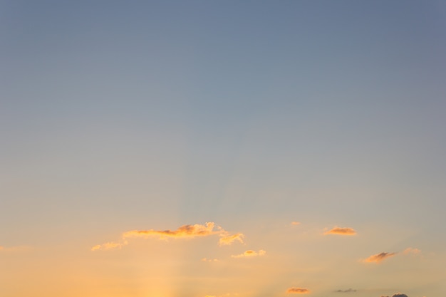 Colorful sunset with clouds