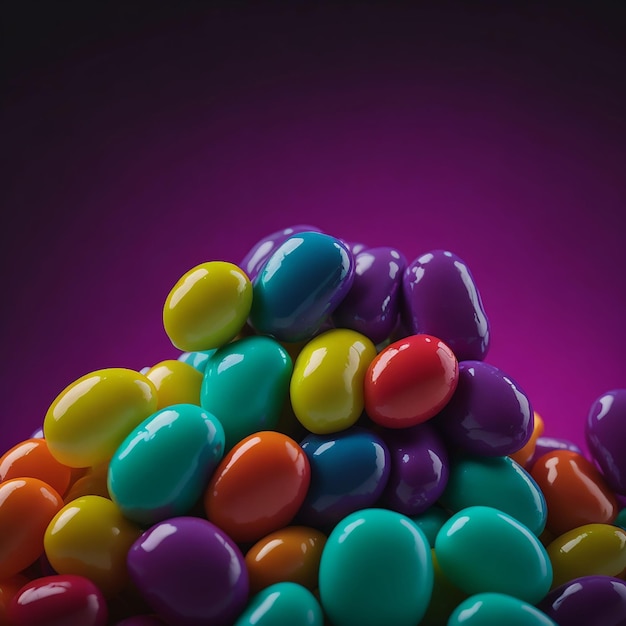 Colorful sweets candy realistic background