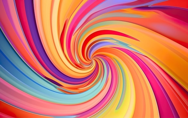 A colorful swirl with the word art on it.