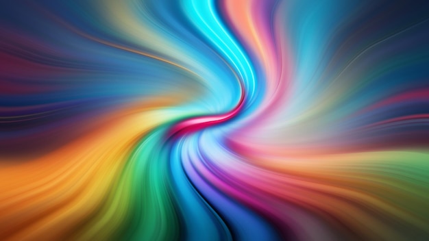 Colorful swirls on a blue background