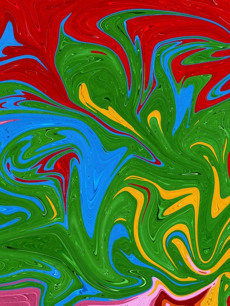 A colorful swirls of paint