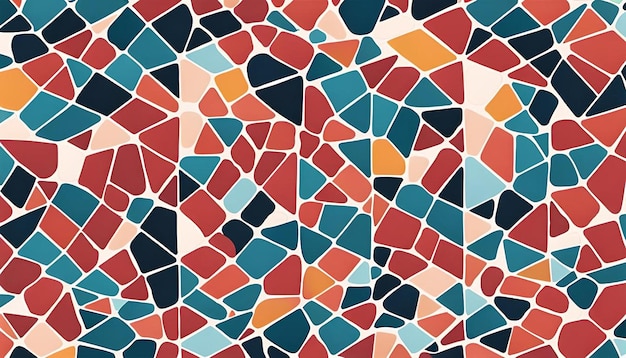 Photo colorful terrazzo pattern design