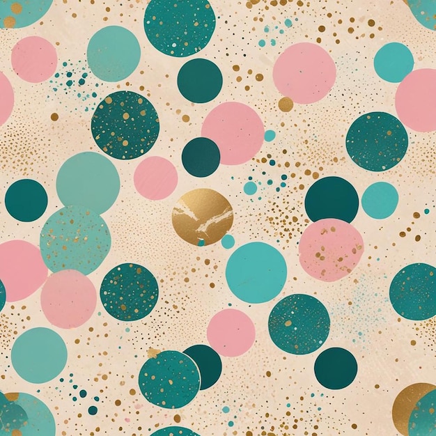 Colorful terrazzo pattern design