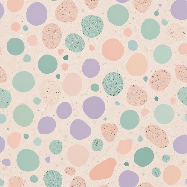 Colorful terrazzo pattern design