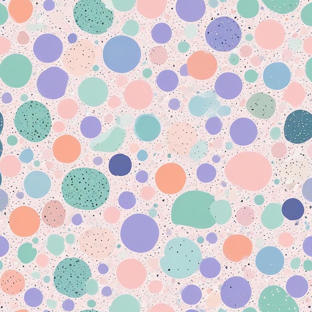 Colorful terrazzo pattern design