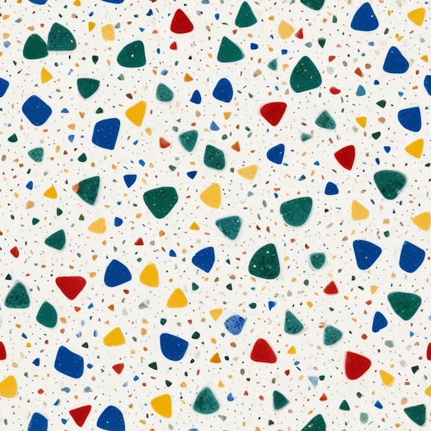 Photo colorful terrazzo pattern design