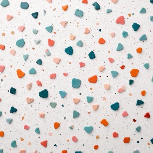 Photo colorful terrazzo pattern design