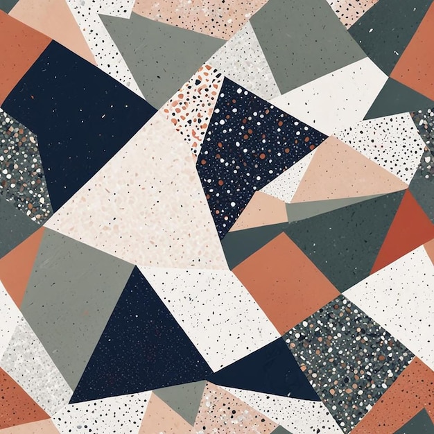 Photo colorful terrazzo pattern design