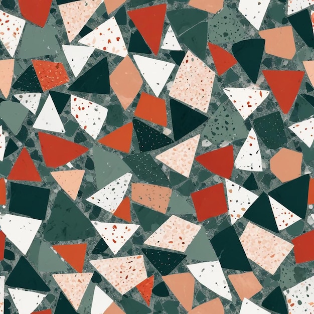 Photo colorful terrazzo pattern design