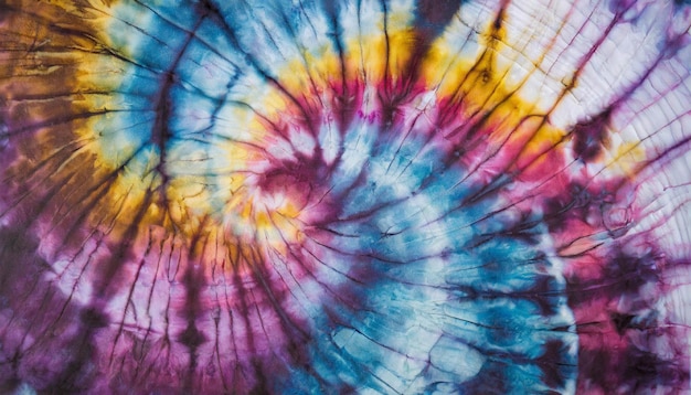 Photo colorful tie dye fabric texture background