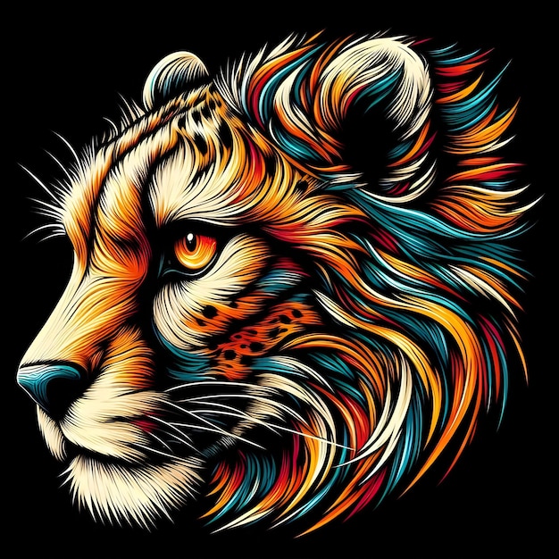 Colorful Tiger