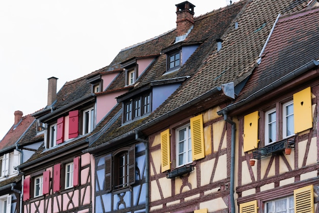 Colorful traditional old french houses in Petite Venise