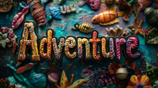 Colorful Travel experiences concept art poster