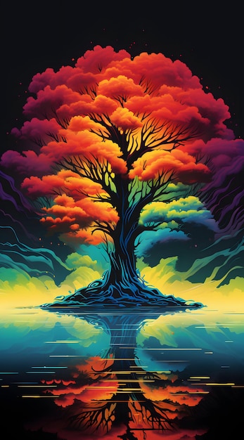 Colorful tree