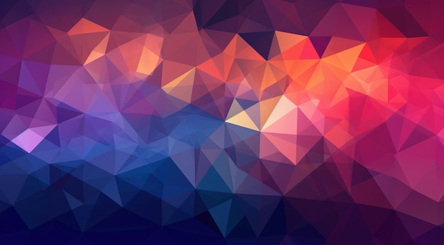 A colorful triangle background with a triangle pattern.