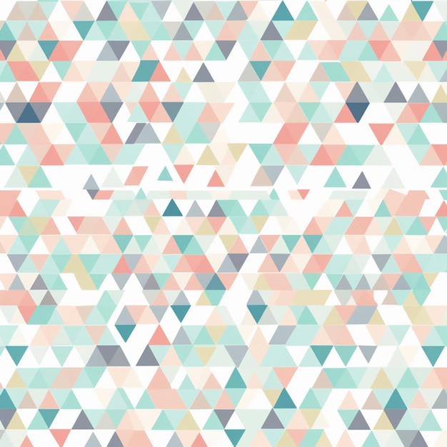 A colorful triangle pattern with a white background