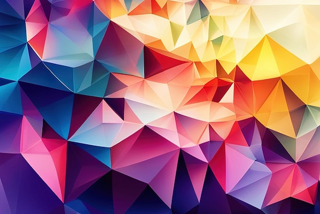 Colorful triangular abstract background Abstract polygonal background