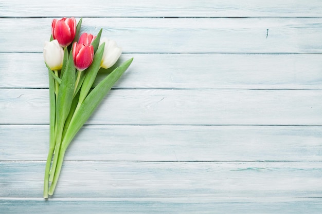 Colorful tulips bouquet