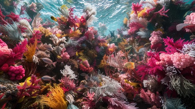 Photo colorful underwater scene