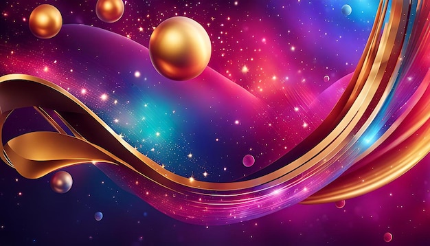 Colorful universe abstract background