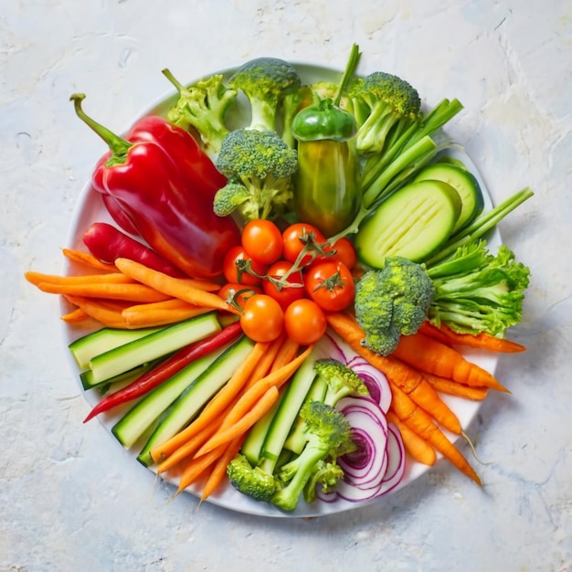 Colorful Veggie Platter