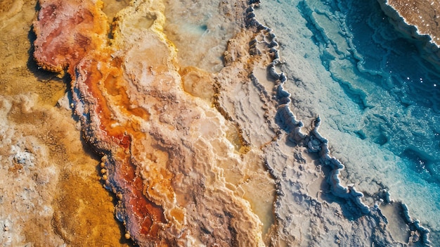 Colorful Veins of Earth Aerial Mineral Extravaganza