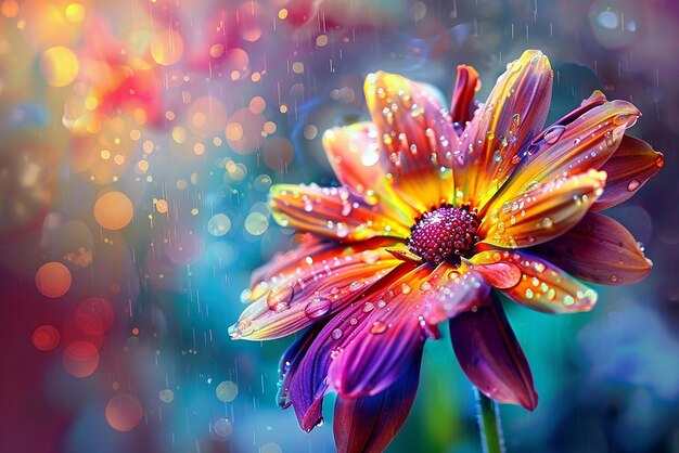 Colorful and vibrant flower wallpaper for desktop display