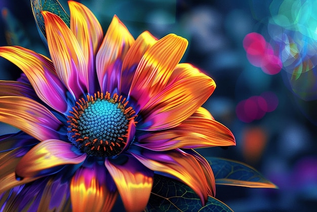 Colorful and vibrant flower wallpaper for desktop display