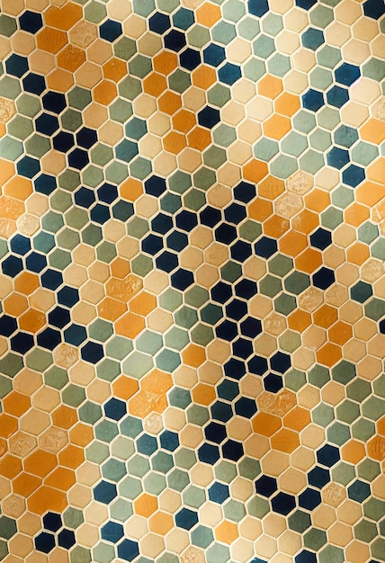 Colorful vintage tile surface abstract background