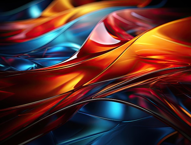 A colorful wallpaper abstract image of a rainbow colored glass