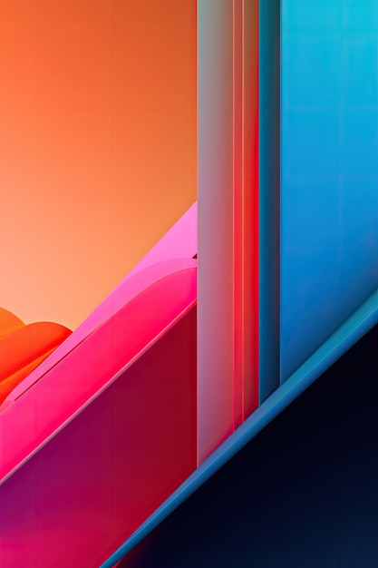 A colorful wallpaper that says'blue and orange '