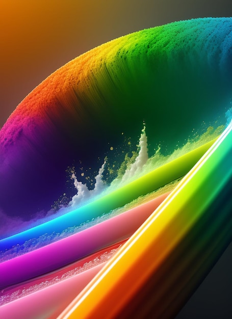 A colorful wallpaper that says'rainbow'on it