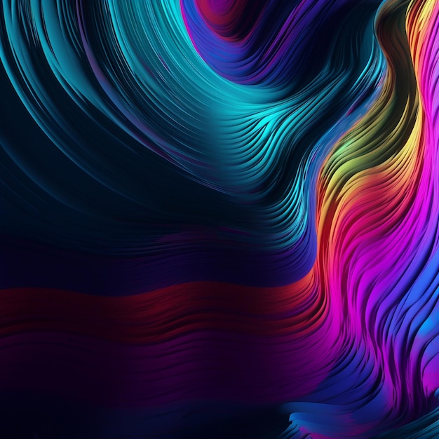 A colorful wallpaper with a rainbow background.