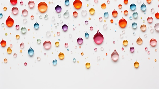 Colorful Water Droplets Background