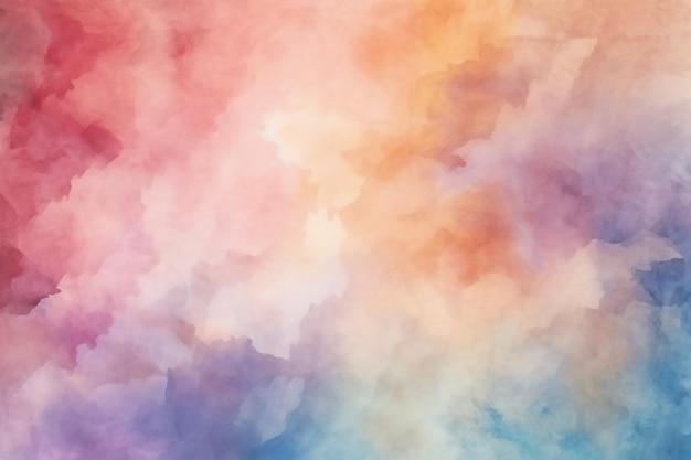 A colorful watercolor background with a pink and blue background.