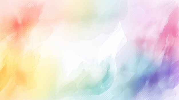 Colorful watercolor background with a rainbow