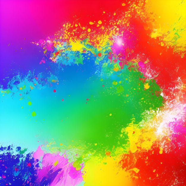 Colorful watercolor paint splash background generative ai