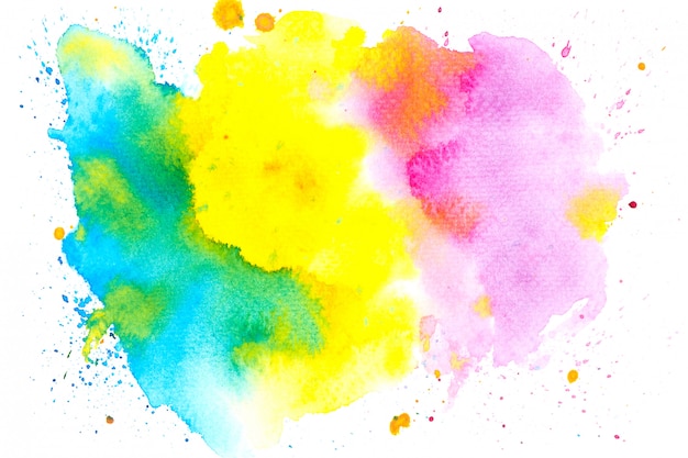 colorful watercolor painting ideas with colorful shades background